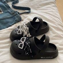 2026 New Creative Sunglasses Strap Casual Sandals, Comfortable & Durable EVA Slip-On Beach Slippers - Black - View 1