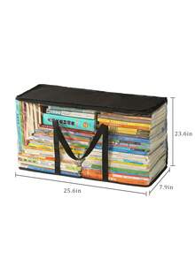 1pc/2pcs Book Storage Bag, Freestanding, Multi-Functional Storage Bag For Living Room, Bedroom, Study, Waterproof PVC Handbag, Toy & Snack Organizer - Four-color - View 28