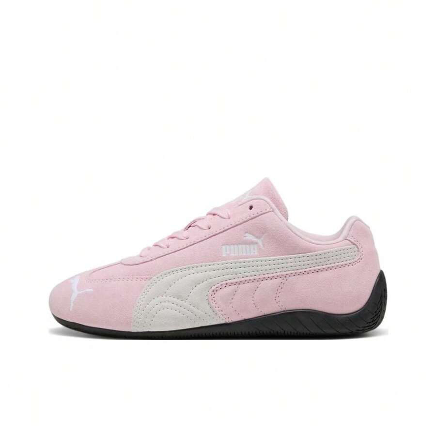 PUMA Speedcat系列真皮二层皮舒适百搭薄底低帮休闲鞋，男女通用，慕斯粉色 - 慕斯粉 - 查看 1
