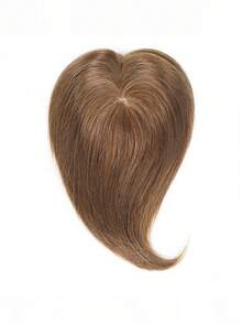 Human Hair Topper For Women Natural Hair Wigs 12x13cm Clip In Topper Straight Hairpieces Breathable Silk Base Hair Wig #6