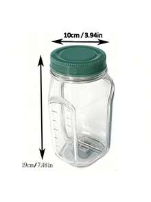 1pc Leak Proof Salad Box Container With Lid - Portable Lunch Box And Snack Can, Salad Box, Salad Can Portable Side Opening, Transparent Food Storage Cup With Side Opening, Easy To Access, Spill Proof Design - Very Suitable For Office, Lunch, School, Travel, Party, Family, Outdoor, Camping, Seasoning Can Universal, Kitchen Accessory, Must-Have For Outdoor, Gift For Women - Multicolor - View 8