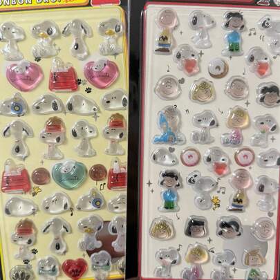 1张装饰贴纸，DIY粘贴材料，适用于冬季、新年、生日和其他节日装饰，家居装饰，流行元素，卡通人物，圣诞工艺品，装饰品，圣诞节，工艺品