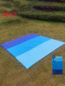 Extra grande couverture de plage légère anti-sable, convenant pour la plage, les voyages, le camping et la randonnée. Cadeau idéal pour le Nouvel An, la Saint-Valentin, la rentrée scolaire et Pâques. Équipement de camping, articles essentiels de camping - Multicolore - Voir 10