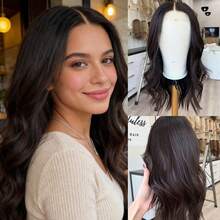 预拔发际线 13x4 渐变灰金色高清蕾丝前假发 高品质女士假发 耐热高级合成假发 派对日常角色扮演佩戴 - 彩色 - 查看 14