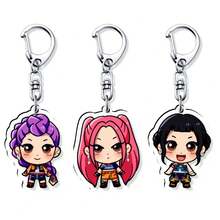 1个KPOP女巫狩猎小队亚克力钥匙扣挂件，学生背包可爱装饰，小礼物，演唱会纪念品 - 彩色 - 查看 6