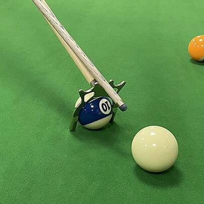 1pc Metal Billiard Cue Rack, High & Low Forked Rack, 9-Ball Rack, Accessories For American Pool Table, Metal Material, Durable