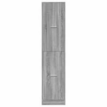 vidaXL Sonoma Grau Apothekerschrank 40x41x174,5cm Holzwerkstoff - Grau - Übersicht 5