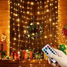 1pc USB Curtain Decorative String Lights, Holiday Hanging LED Lighting, Multiple Lighting Modes, Suitable For Valentine's Day, Eid, Easter, Mother's Day, Wedding, Party, Bedroom, Wall - USB Curtain Light String - View 5
