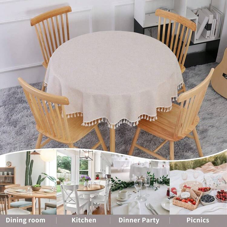 Kitchen Tablecloth - Nâu nhạt - Xem 2