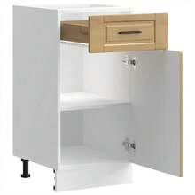vidaXL Armário de cozinha Porto chêne madeira artesanal - Castanho - Ver 5