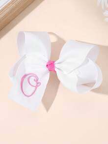 1个26字母蝴蝶结发夹，A-Z字母刺绣蝴蝶结发夹，白色芭蕾舞风格丝带发卡，适合女孩返校礼物、情人节礼物、青少年发饰 - 白色 - 查看 18