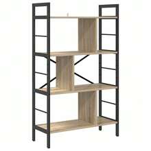 vidaXL Étagère Chêne Sonoma 75 x 30 x 123,5 cm Bois d'ingénierie - Castanho - Ver 2