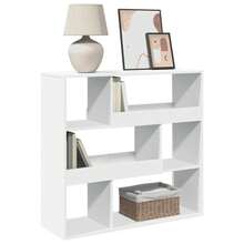 vidaXL Bibliothèque/Séparateur de pièce blanc 100x33x94,5 cm - Blanc - Voir 3