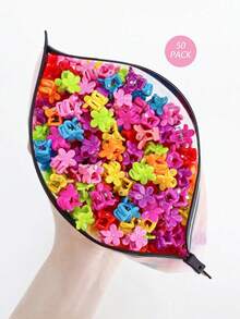 50 Stück/Set Y2K Stil Schmetterling geformte Mini Haarspangen, zufällige Farben beinhalten Rosa/Blau/Gelb/Grün, modisch & vielseitig, elegantes minimalistisches Design, einfarbige Haarspangen & Accessoires, geeignet für den täglichen Gebrauch, Partys, Pendeln, Urlaub, Gesichtsreinigung, Baden, Make-up, Haarstyling, können mit Kleidung und anderen Accessoires, Dekorationen/Haarspangen Sommeroutfits,Festival,Geburtstag kombiniert werden - Verschiedenfarbig - Übersicht 1