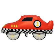 1pc Racing Flag Tire Aluminum Foil Balloon, Perfect For Racing Themed Party, Birthday, Car Anniversary, Graduation Ceremony Decoration, Can Be Used As Party Decor - Multicolor - View 18