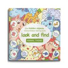 Visual Search And Object Identification Activity Notebook, Animal/Holiday/Lifestyle Scenes, Observation And Focus Training, Screen-Free Puzzle Fun With Colorful Illustrations - Look and Find - View 2