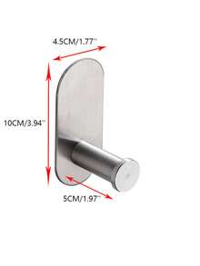 1 pieza/4 piezas/Portarrollos de papel higiénico de acero inoxidable montado en la pared, dispensador de toallas de papel para baño, sin perforación, portarrollos autoadhesivo, portarrollos de toallas de papel absorbente, portarrollos de papel higiénico, portarrollos de papel higiénico sin perforación, portarrollos autoadhesivo, portarrollos de toallas de papel absorbente, negro, plateado, dorado, accesorios de baño, sin perforación, montado en la pared, estante de almacenamiento de papel higiénico, accesorios de herrajes de baño, decoración de baño - Multicolor - Ver 19