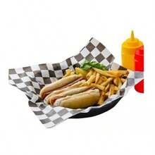 Tendencia500 Hojas Papel Encerado Alimenticio Cuadros 30x30cm NegroCalidad premium - 1 - Ver 5