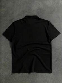 Paris Polo Shirt Made From 100% Polyester. - màu đen - Xem 3