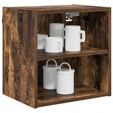 vidaXL Armadio sospeso con contenitore Chêne fumé 40 x 29,5 x 40 cm - Castano - Visualizzare 3