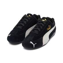 PUMA Speedcat OG 国内版中国新年特别版，舒适时尚的竞速鞋，薄底，荔枝纹皮革，户外保暖，耐磨，低帮休闲鞋，男女通用 - 疾影黑 - 查看 4
