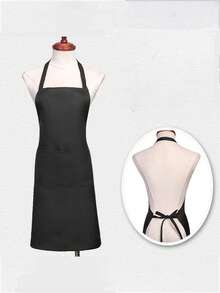 1件装/3件装/6件装围脖式围裙，纯色围裙，工作服