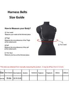 Underbust PU Leather Harness Corset Belt Casual Harness For Women Corset Belt Women Punk Corset Harness Belt - 多色 - 查看 7
