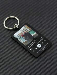 Móc khóa bài hát tùy chỉnh, móc khóa kiểu album cá nhân hóa dành cho bạn trai/bạn gái, quà Valentine, quà tình yêu, quà sinh nhật, quà cưới, quà Giáng sinh. - Nhiều màu - Xem 3