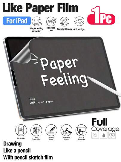 1pc Paper-Feel Screen Protector For 2024/10/11 A16, Soft Non-Glass Material, High Sensitivity, Suitable For Various Screen Types