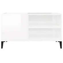vidaXL Armadio a dischi bianco brillante 84,5x38x48 cm in legno metalmeccanico - Bianco - Visualizzare 5