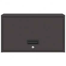 vidaXL Armadio murale per garage Nero 60 x 33 x 35 cm - nero - Visualizzare 6