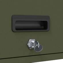 vidaXL Armoire murale pour garage Vert olive 80 x 40 x 53 cm - Vert olive - Voir 11