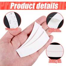 150片装防水强力假发胶带双面胶强力胶带，适用于蕾丝假发、头套替换，批发 - 白色 - 查看 4