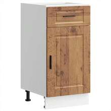 vidaXL Armário de cozinha Porto vieux bois bois d'ingénierie - Castanho - Ver 2