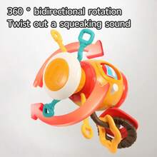 Baby Busy Milk Bottle Digital Cognitive Toy Calming Toy Bid623irectional Rotatable Pull Rope Toy With Whistle Device - Multicolor - View 6