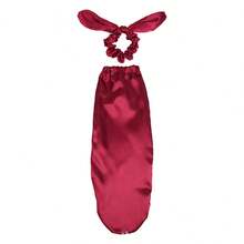 Long Sleeping Cap With Satin Hairband And Hair Pocket Long Hair Protection Cap & Hair Care Bag Home Use Long-Tail Style Sleeping Cap Hair Sleep Cap - Multicolor - View 5