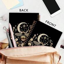 Nvucamd Gothic Bee Spiral Notebook, Bees Floral Journal Notebook, Witchy Bee Themed Journaling Notebooks For Women, Gothic Bumble Bees Gifts Office Supplies, 5.5x8.3Inch - 蜜蜂 - 查看 6