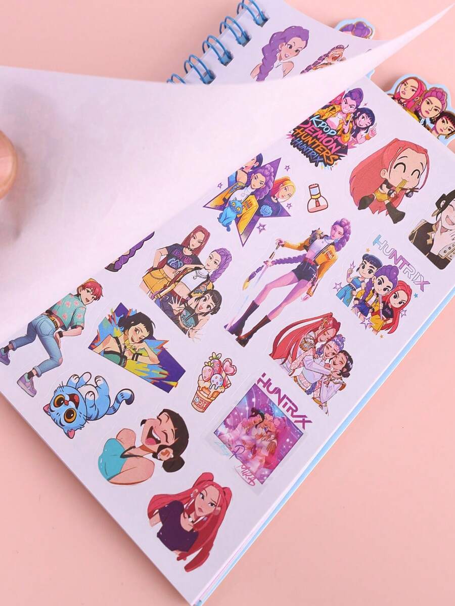 1/2/3/4pcs KPOP Girl Group Spiral Notebook, Portable Memo Pad, Diary, DIY Sticker Notebook, Student Exercise Book, Student Gift, Prize - Multicolor - View 1