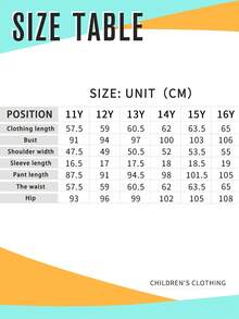 Youth Girl Letter Graphic Print Short Sleeve Top And Pants Set - Dark Grey - View 7