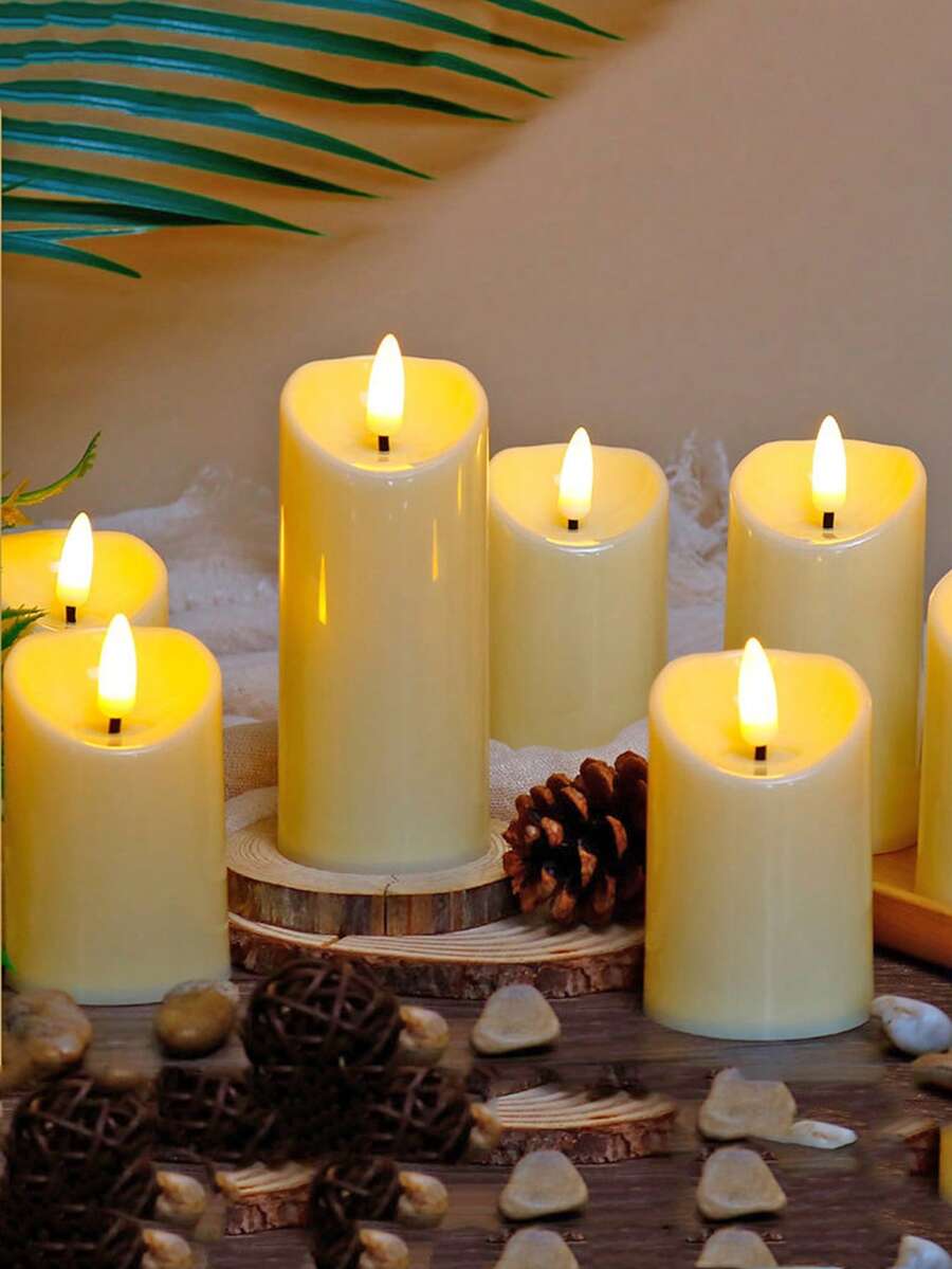 1 chiếc đèn nến điện tử bằng nhựa trông như thật, chạy bằng pin, đèn nến không lửa, đèn nến trang trí nhà cửa, đèn nến cưới, đèn nến cầu nguyện, thích hợp cho trang trí ngày lễ, tiệc tùng, đám cưới và cầu nguyện, đèn nến trang trí Giáng sinh.