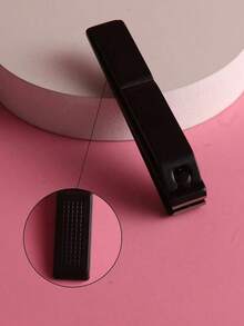 1pc Silver Handle Straight Nail, Suitable Trimming Fingernails And Toenails, Can Be Used At Home And Outdoor,Nail Supplies,Nail Tools,Nail Art Tools,Back To School,Nails,Nail Tools Press On Nails,Manicure Pedicure Tools - 黑色 - 查看 7