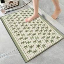 1pc Green Floral Carpet, Kitchen Mat, Kitchen Rug, Doormat, Small Rug, Carpet, Runner Rug, Floor Mat, Home Decor, Area Rug, Outdoor Mat, Bedroom Carpet, Washable Rug - Multicolor - View 7