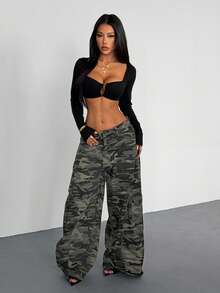 AITYI Studio Women's Top, Well Fit Casual Oblique Shoulder Metal Decor Hollow Out Design, Fashionable Sexy Comfortable Slim Fit, Versatile For Outdoor, Street Style, Y2K, Graduation, New Year, Valentine's Day, Spring & Autumn Knit Long Sleeve T-Shirt - Black - View 6