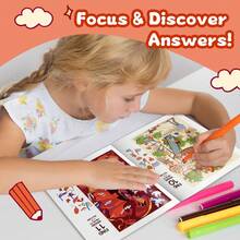 Libro de actividades para buscar y encontrar objetos ocultos, búsqueda visual y rompecabezas para encontrar elementos, entrenamiento de observación y concentración, escenas ilustradas divertidas con listas de verificación, desafíos que estimulan el cerebro, práctica de enfoque sin pantalla - Entrenamiento de atención - Ver 8