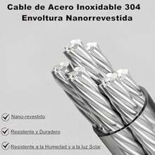 Tendedero Retráctil de 4.2M Cable de Acero Inoxidable Montado en la Pared Elasticidad Ajustable Carga Máxima de 20KG Adecuado para Uso en Interiores y Exteriores Gris - blanco - Ver 4