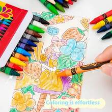4/12/18/24Colors Art Drawing Set Multicolor Crayons Kid Graffiti Brush Student Oil Painting Stick Suit School Art Supplies - A8 - 查看 2