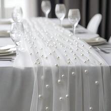 Nappes de mariage - Blanc - Voir 4