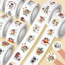 1套/500张 流行新材质，图片卷轴，贴纸，可爱卡通，经典动漫周边，DIY贴纸，新年礼物，情人节礼物，复活节礼物 - 彩色 - 查看 2