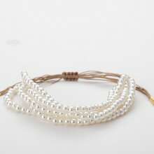 One Handmade Exquisite Faux Pearl Bracelet - Pearl Bracelet - View 5