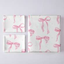 2/3件套数字蝴蝶结印花被套套装（1件被套+1/2件枕套，不含被芯），柔软亲肤，适合卧室、宿舍、酒店，四季皆宜，完美适配双人床/标准双人床/加大双人床/单人床，是送给父母和朋友的床上用品礼品套装。 - 淺粉色 - 查看 6